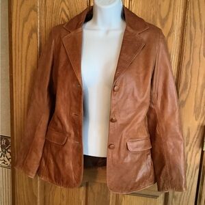 Genuine Leather Made in Argentina Aston blazer.  Size 0